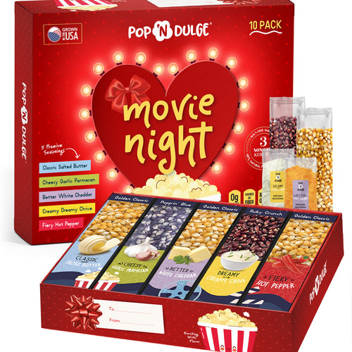 Love Mothers Day Movie Night Heart Popcorn Gift Set