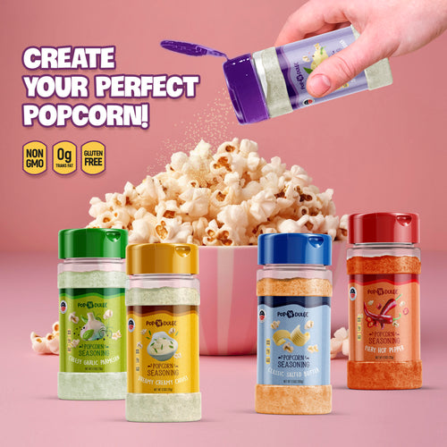 Popcorn Seasoning Variety Pack, 5 Gourmet Popcorn Flavoring Kit