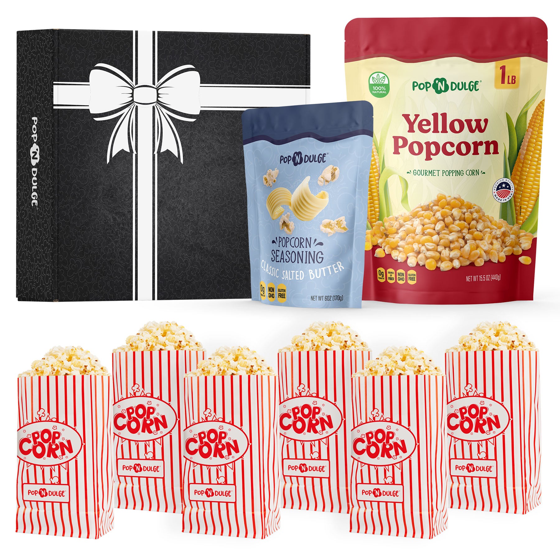 Movie Theater Popcorn Kernels and Seasoning Set