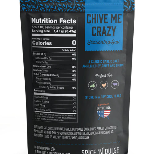 Chive Me Crazy Garlic & Chive Seasoning Salt