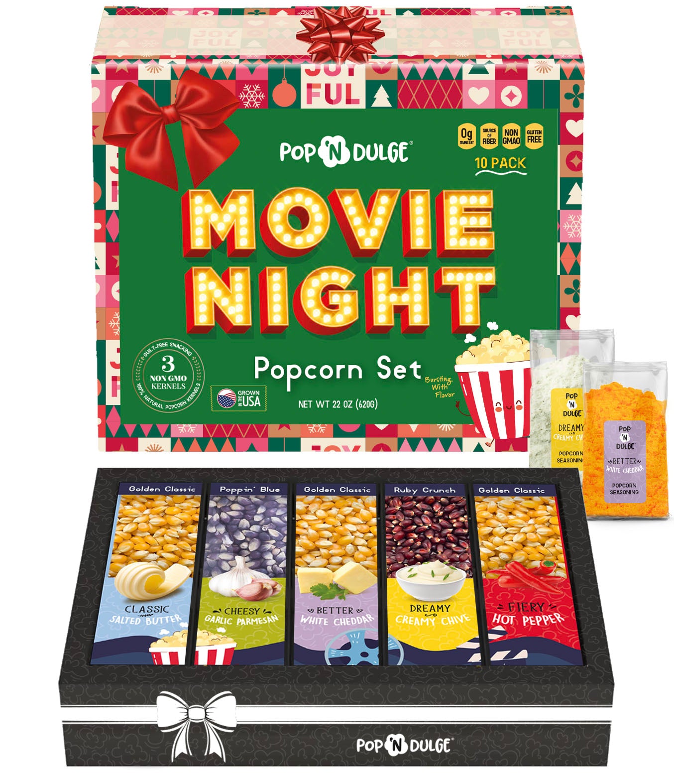 Christmas Movie Night Gourmet Popcorn Gift Set