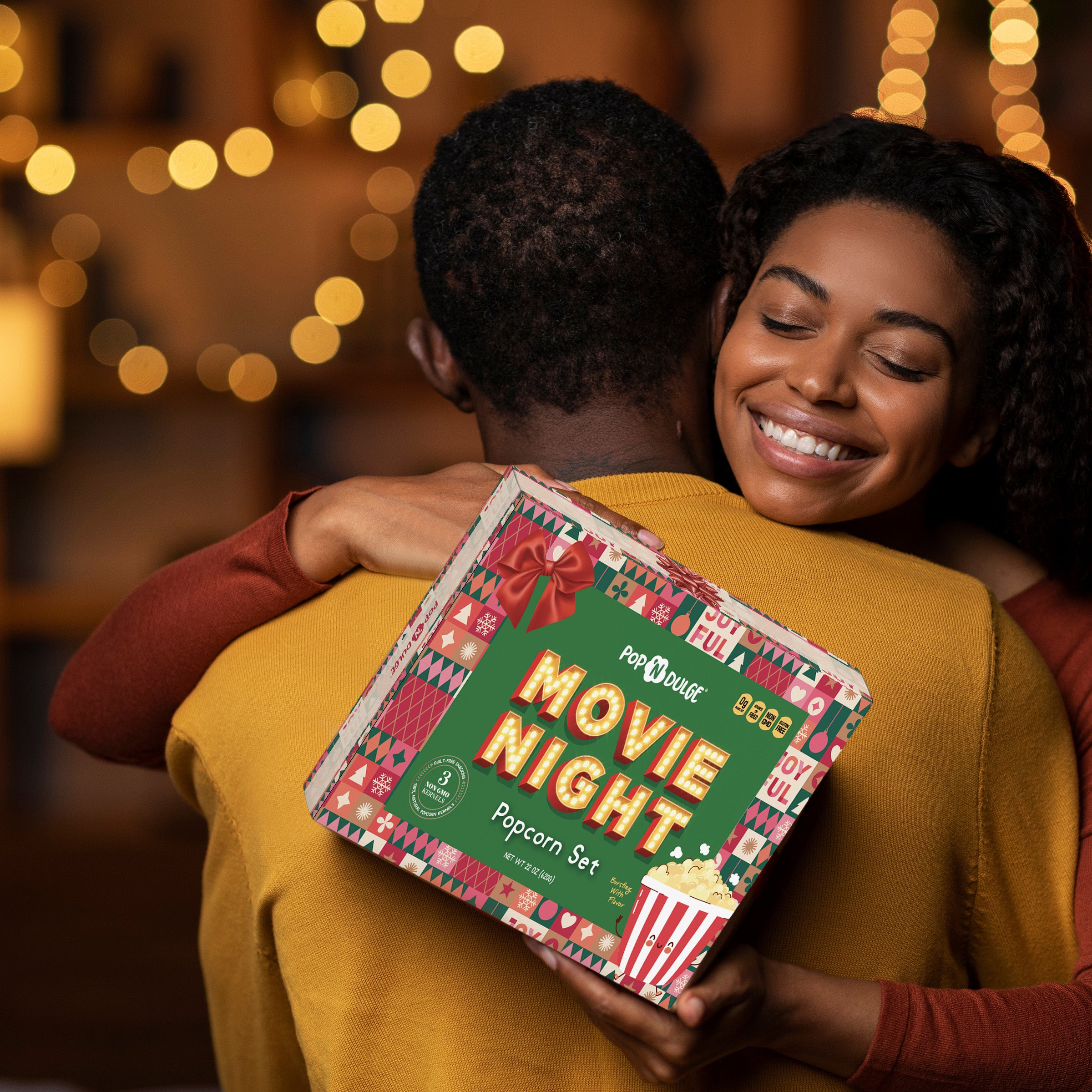 Christmas Movie Night Gourmet Popcorn Gift Set