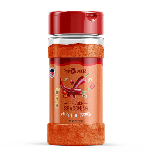 Fiery Hot Pepper Popcorn Seasoning, 2.5 Ounce