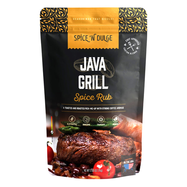 Java Grill Coffee BBQ Rub Bold Coffee & Cocoa Steak Seasoning – Pop 'N ...