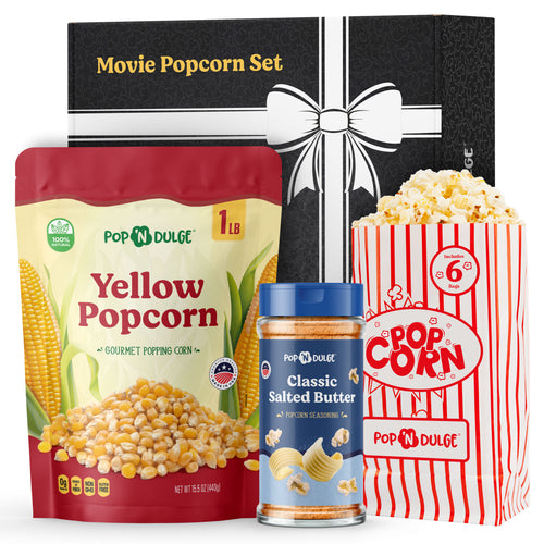 Movie Theater Popcorn Kernels and Seasoning Set
