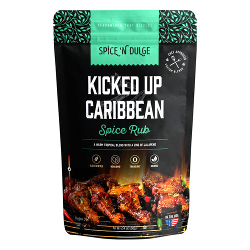Kicked Up Caribbean Jerk Style Seasoning Sweet Heat Tropical BBQ Rub