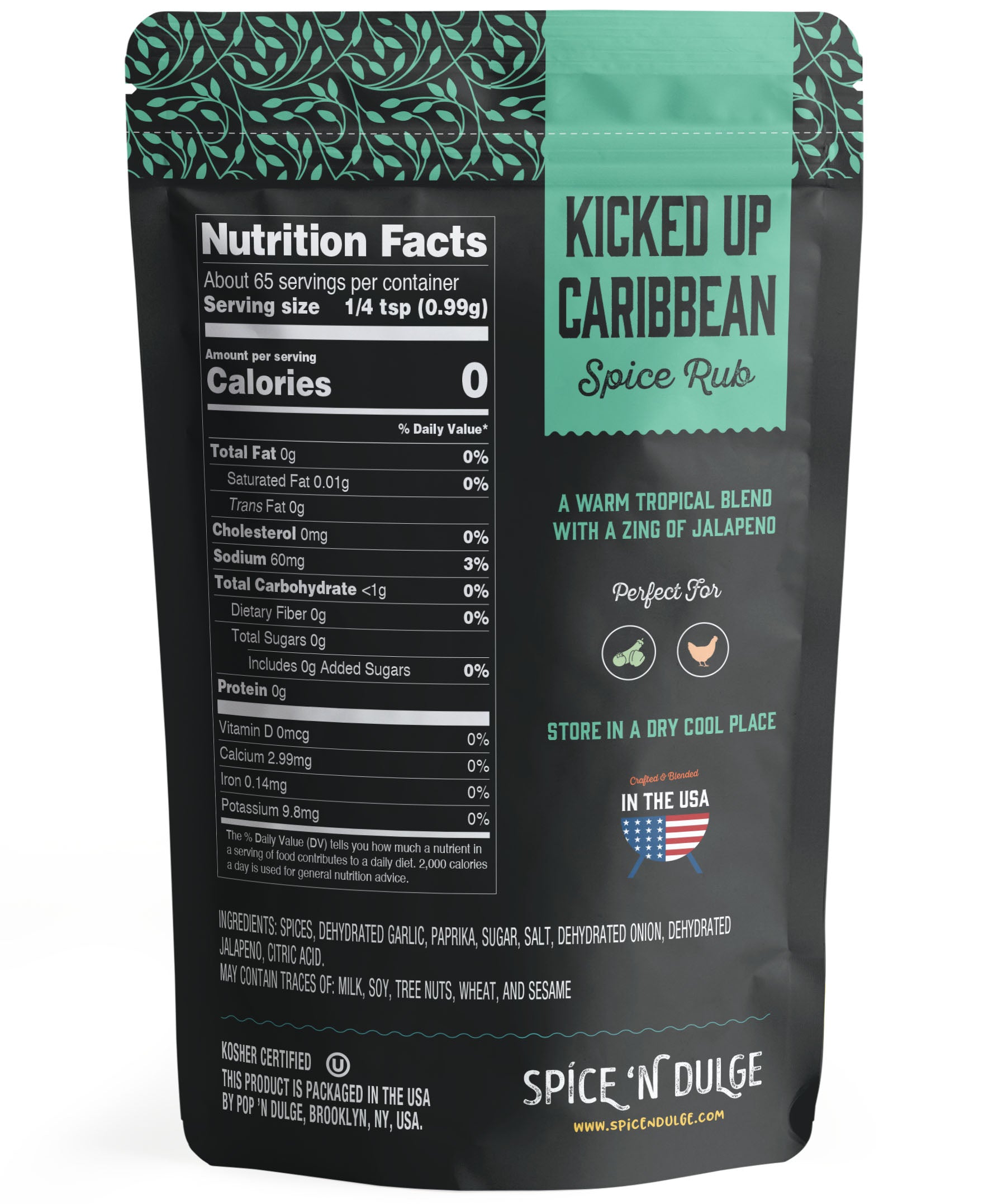 ルーテボ(RUTEBO) JERK Kicked Up Caribbean Jerk Style Seasoning Sweet Heat Tropical BBQ