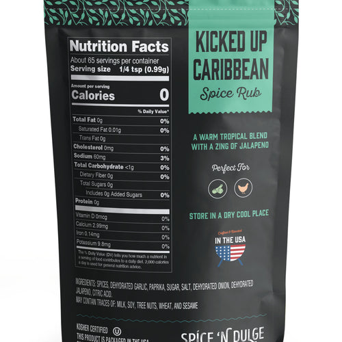 Kicked Up Caribbean Jerk Style Seasoning Sweet Heat Tropical BBQ Rub