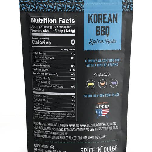 Korean BBQ Seasoning Sweet Smoky Korean Style Grill Rub