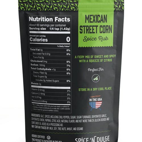 Mexican Street Corn Seasoning, Sweet, Tangy & Mildly Spicy Elote Style Rub