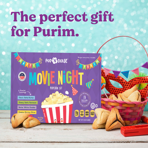 Purim Movie Night Gourmet Popcorn Gift Set