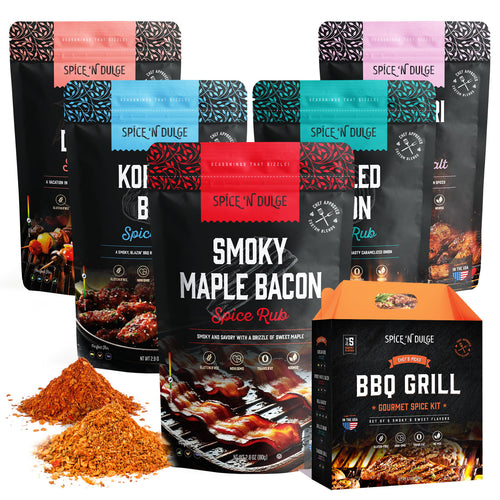 BBQ Grill Spice Kit - Smoking and Grilling Gift Set