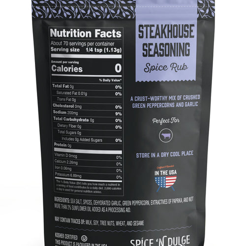 Steakhouse Seasoning – Classic Steak Rub with Garlic & Peppercorn