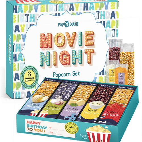 Birthday Movie Night Popcorn Gift Set