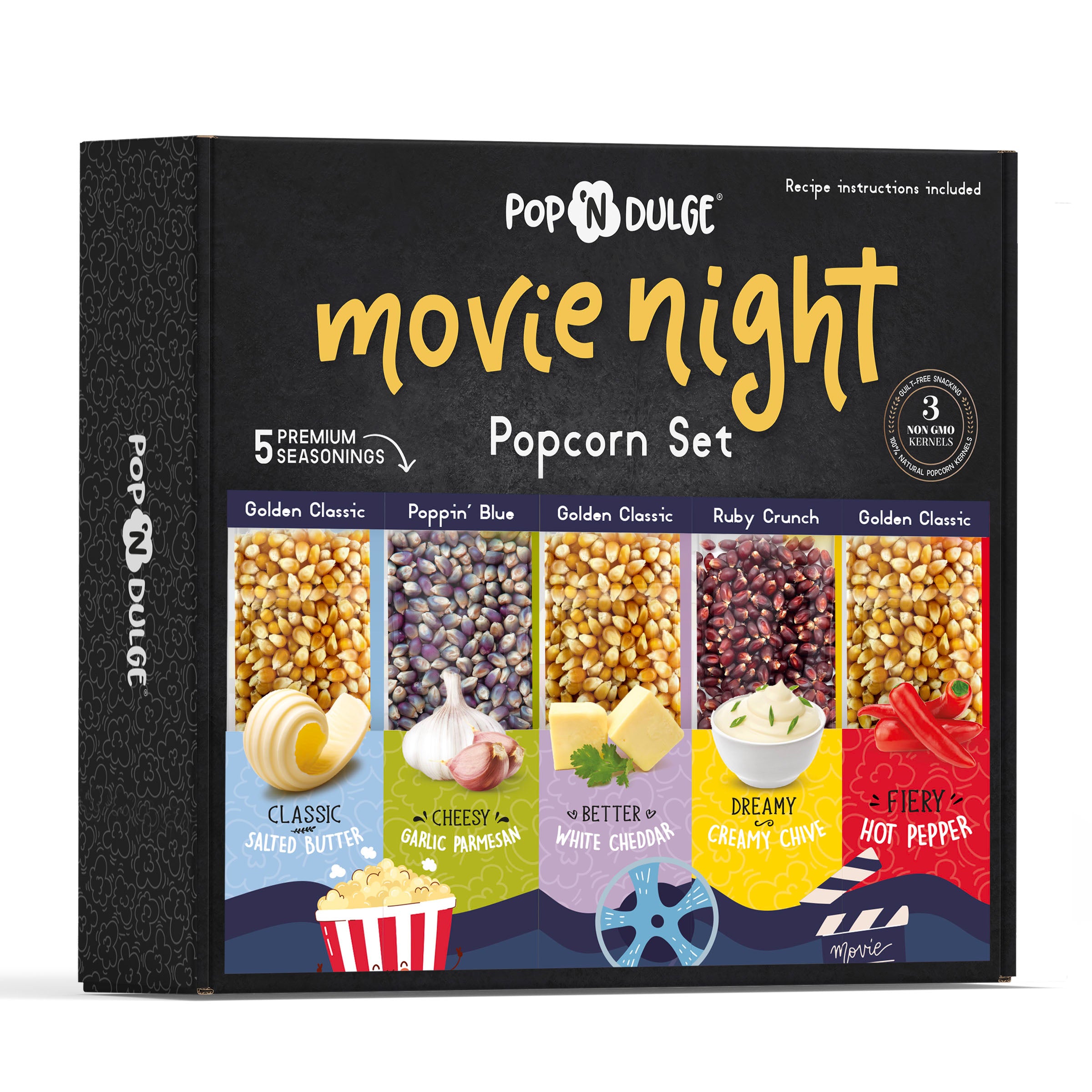 Movie Night Gift Basket Popcorn Gift Set – Pop 'N Dulge