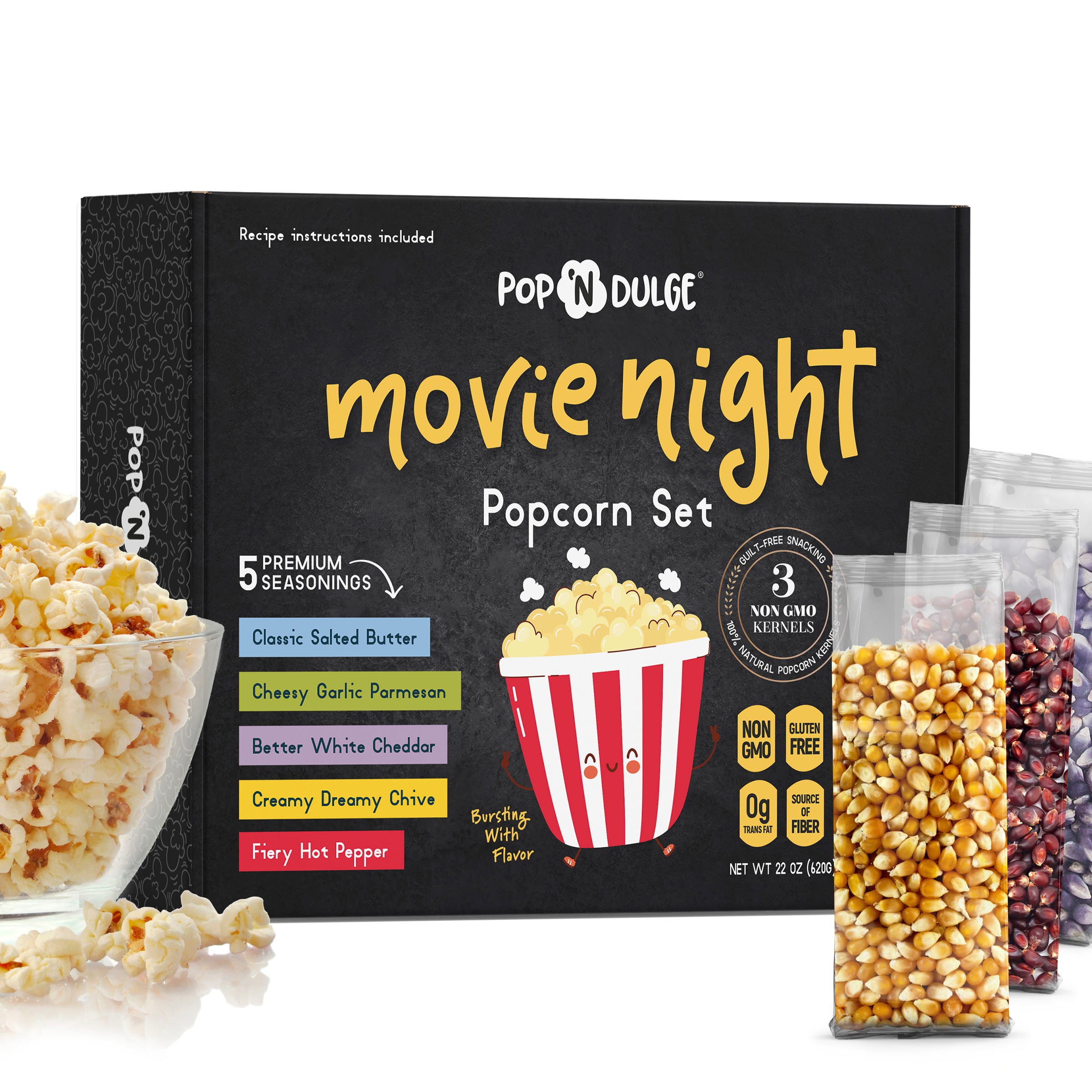 Movie Night Gift Basket Popcorn Gift Set Pop N Dulge movie-night-gift-basket-popcorn-gift-set-pop-n-dulge
